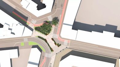 Render vista aerea Piazza Arcobalena